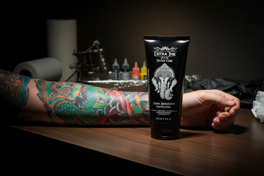 Ultra Ink Tattoo Care lifestyle shot
