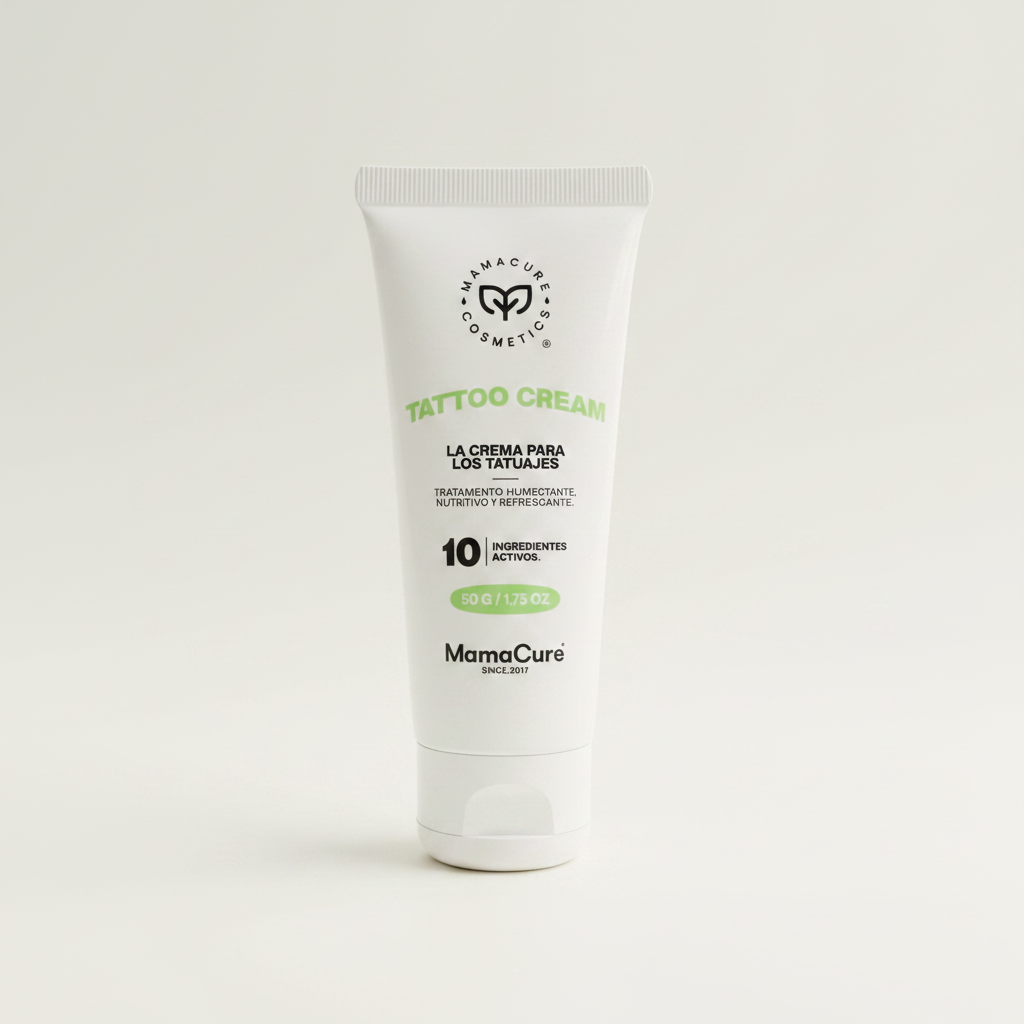 MamaCure Tattoo Cream 50g - imagen promocional fondo claro