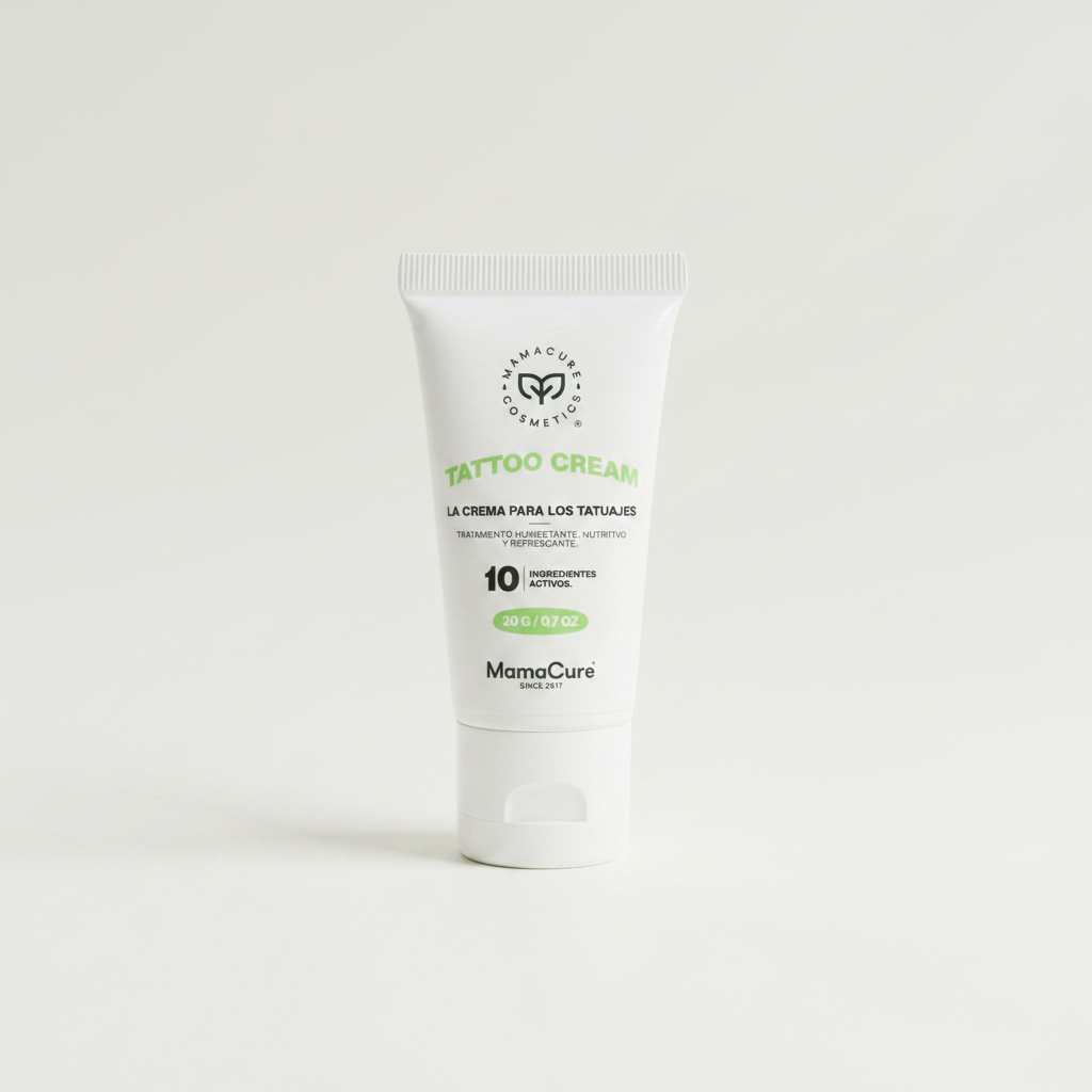 MamaCure Tattoo Cream 20g - imagen promocional fondo claro
