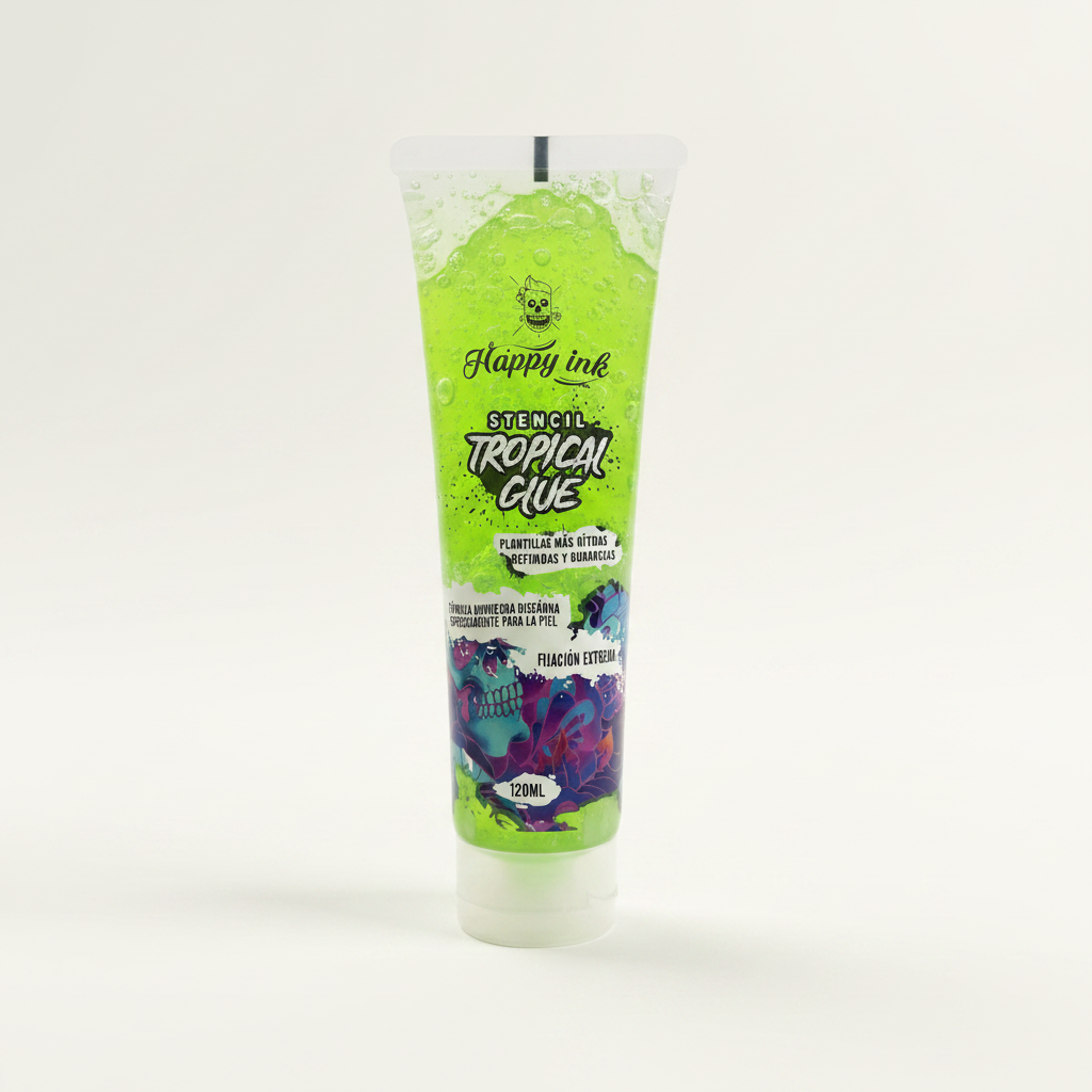 Happy Ink Tropical Glue Verde - fondo claro