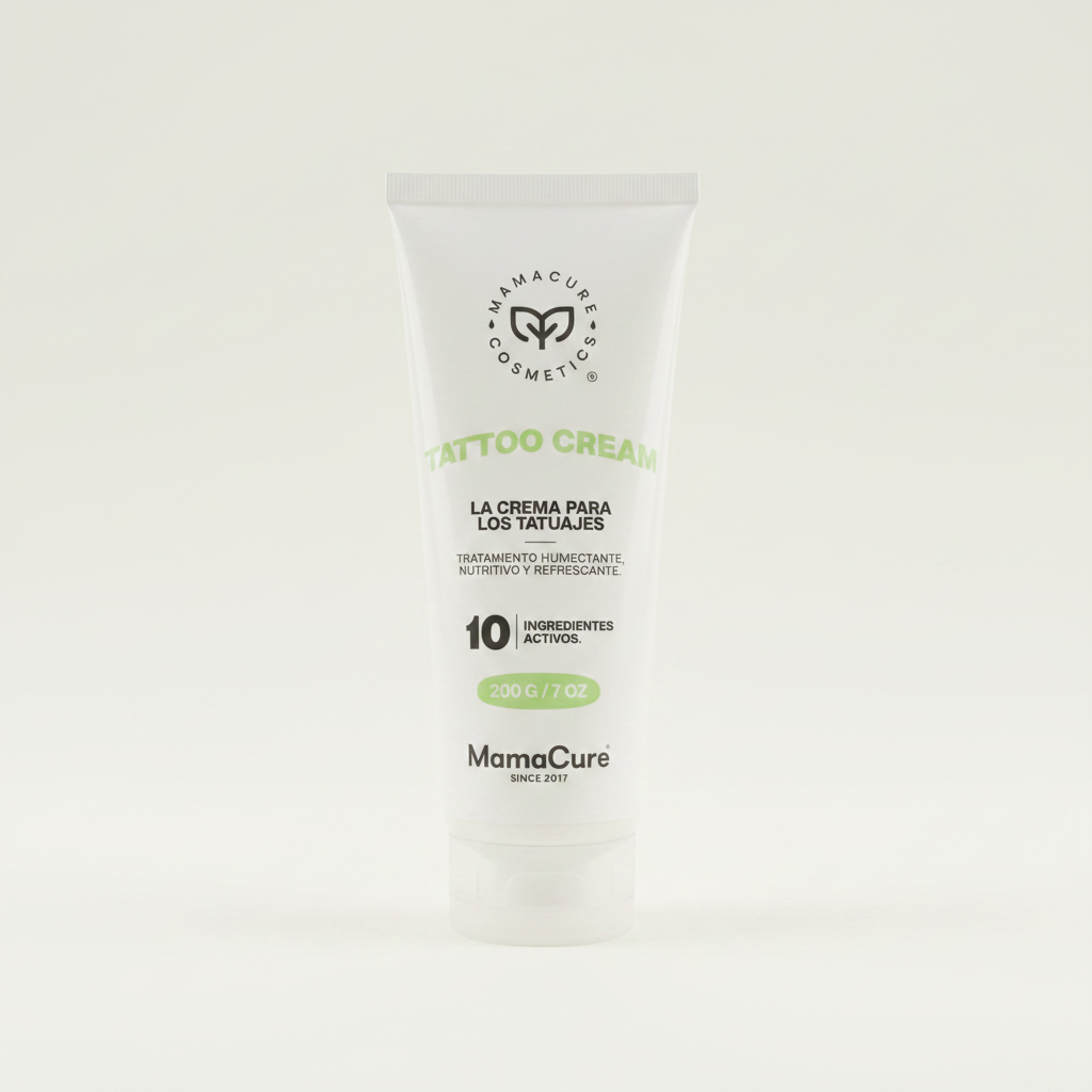 MamaCure Tattoo Cream — Fondo Claro
